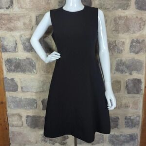 Kate Spade Dress Black Sicily Sleeveless Stretch Sheath Flare Skirt‎ LBD Size 6